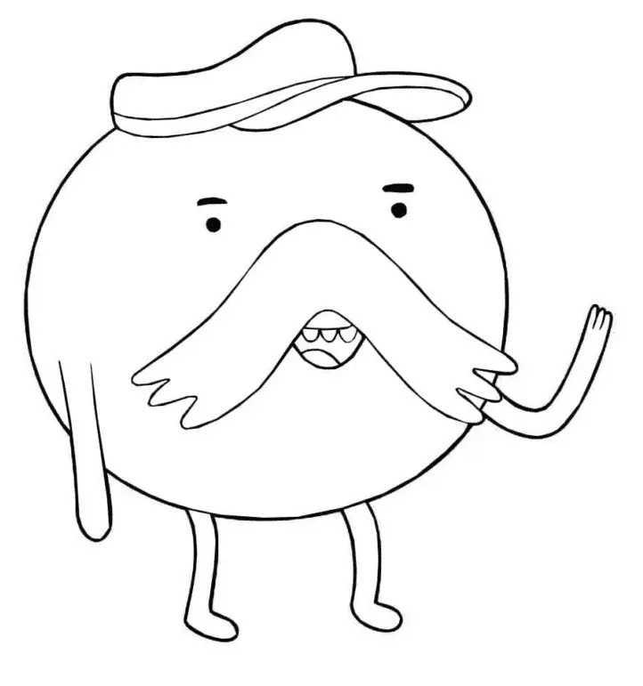 Çocuklar İçin Adventure Time Boyama Sayfaları 