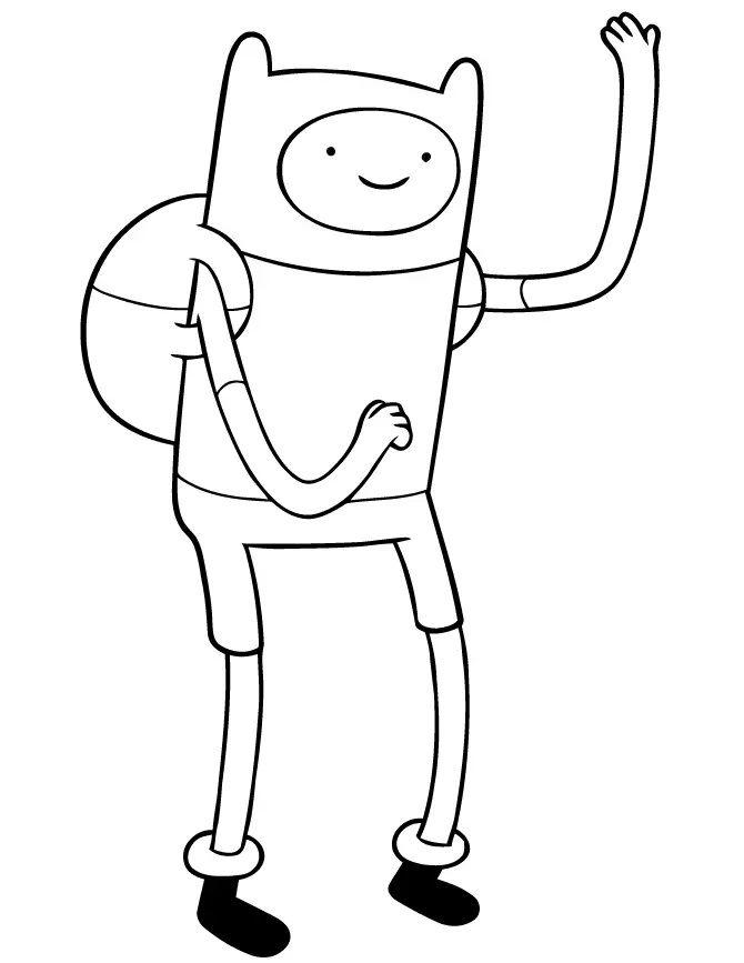 Çocuklar İçin Adventure Time Boyama Sayfaları 