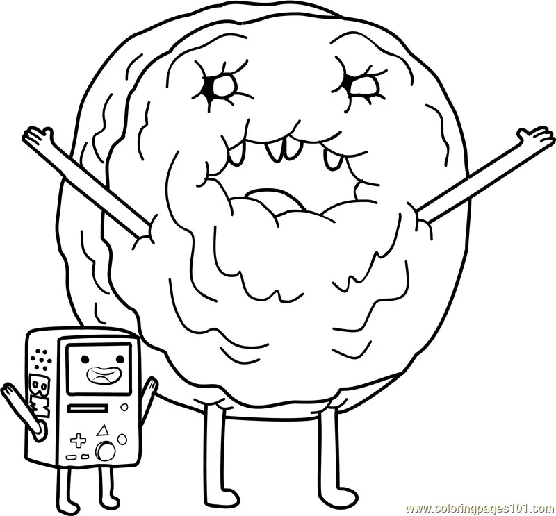 Çocuklar İçin Adventure Time Boyama Sayfaları 