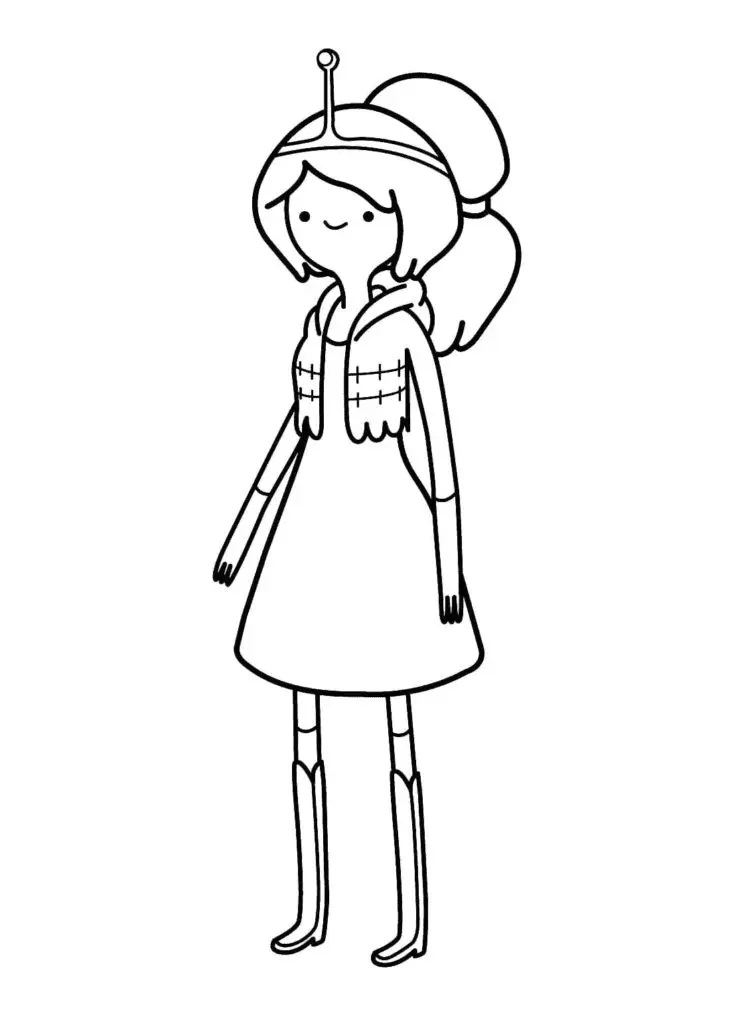 Çocuklar İçin Adventure Time Boyama Sayfaları 
