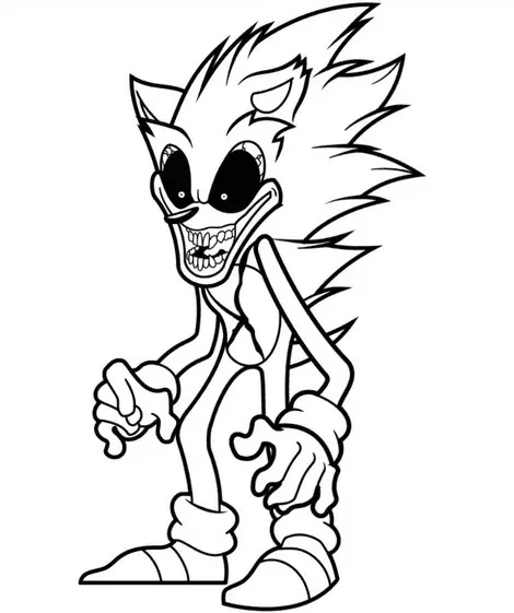 Çocuklar İçin Altın Sonic Boyama Sayfaları 