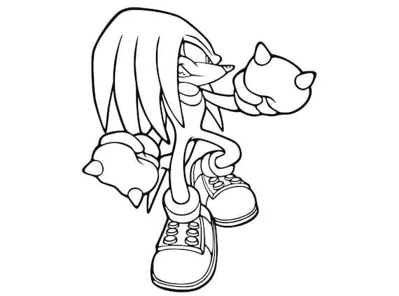 Çocuklar İçin Altın Sonic Boyama Sayfaları 