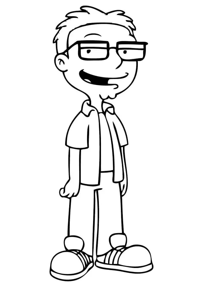 Çocuklar İçin American Dad Boyama Sayfaları 