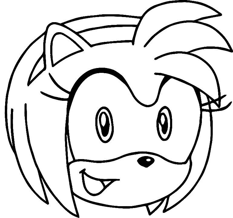 Çocuklar İçin Amy Rose Boyama Sayfaları 