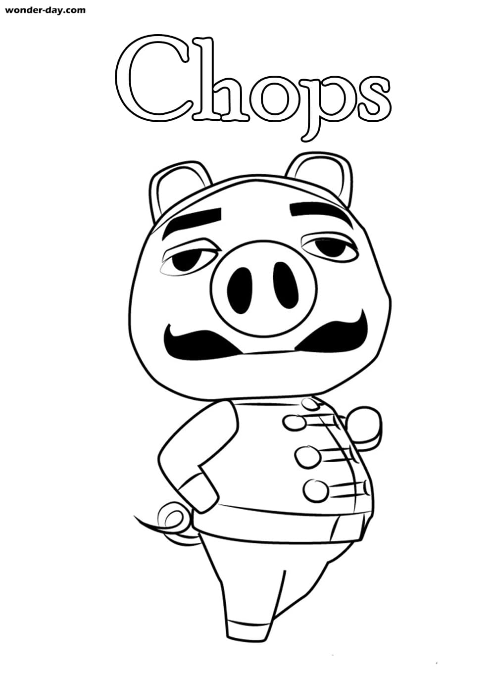 Çocuklar İçin Animal Crossing Boyama Sayfaları 