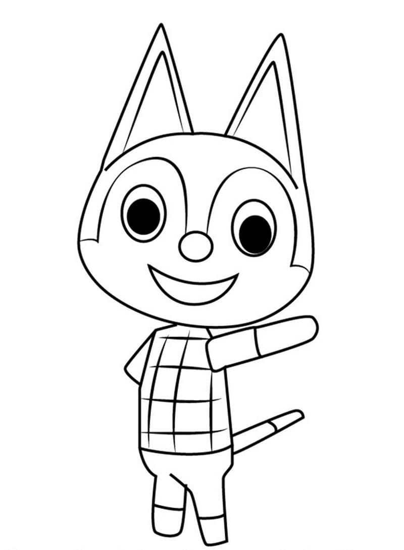 Çocuklar İçin Animal Crossing Boyama Sayfaları 