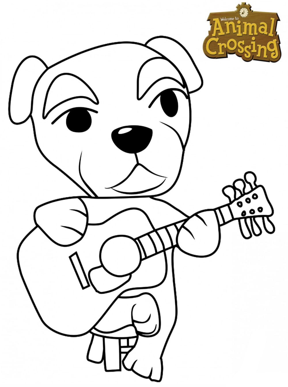 Çocuklar İçin Animal Crossing Boyama Sayfaları 