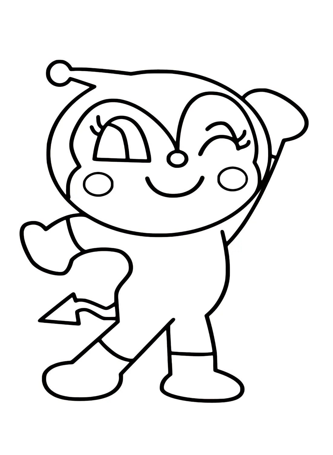 Çocuklar İçin Anpanman Boyama Sayfaları 