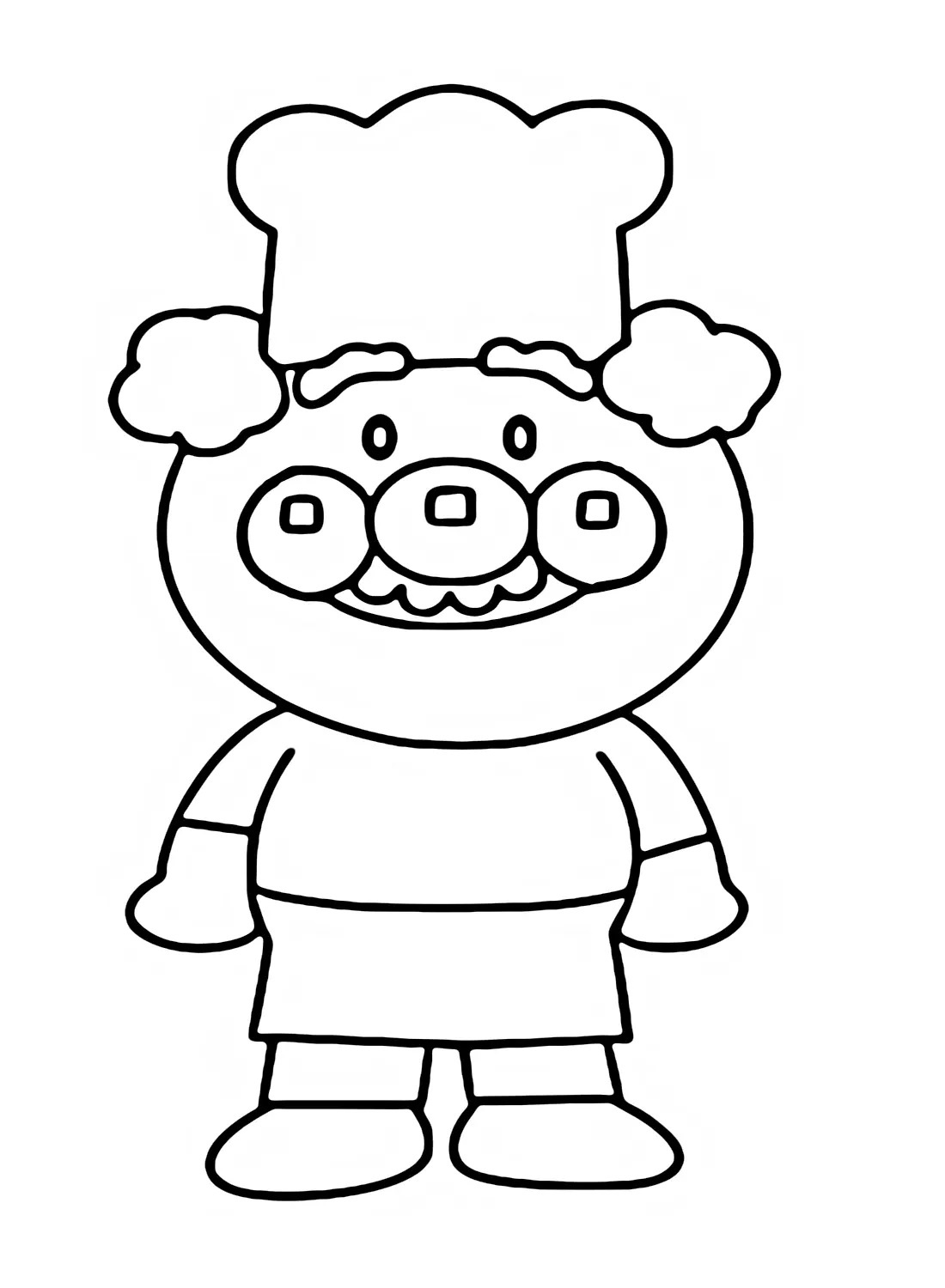 Çocuklar İçin Anpanman Boyama Sayfaları 