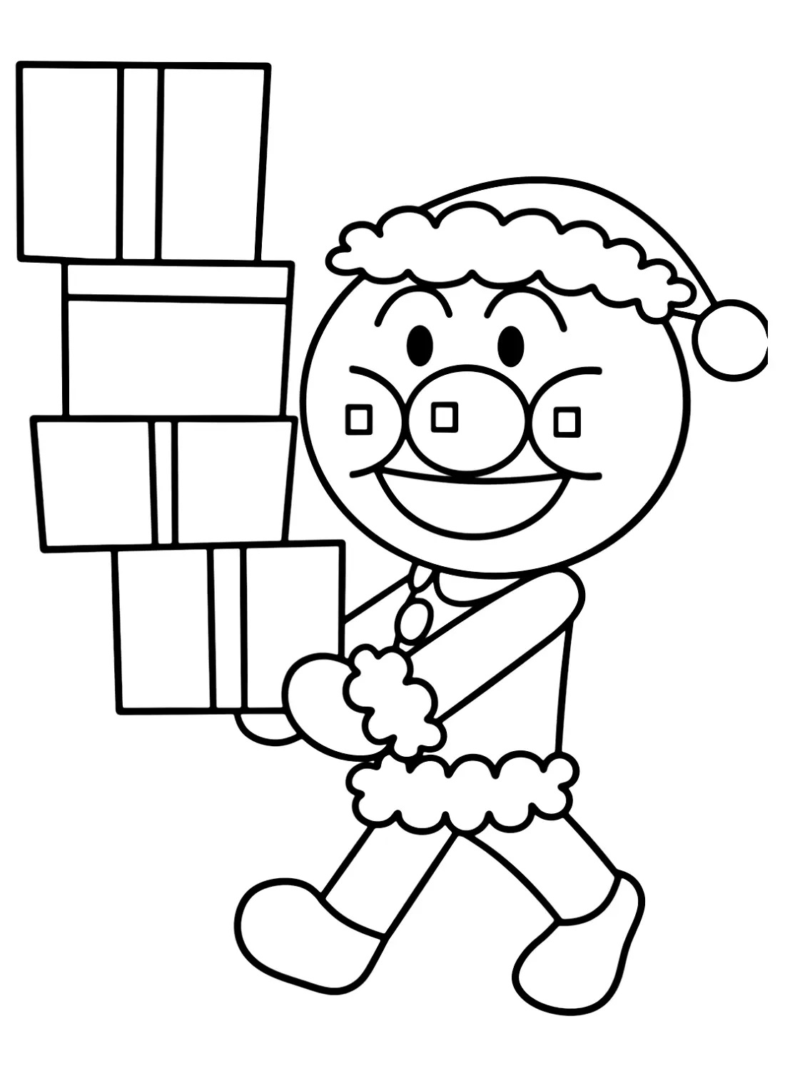Çocuklar İçin Anpanman Boyama Sayfaları 