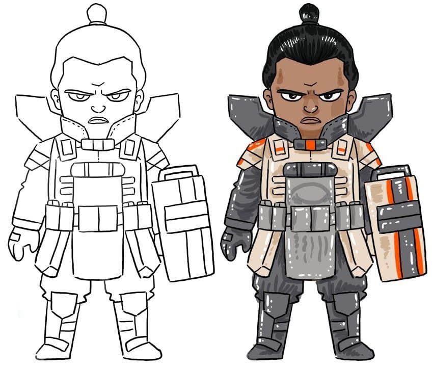 Çocuklar İçin Apex Legends Boyama Sayfaları 