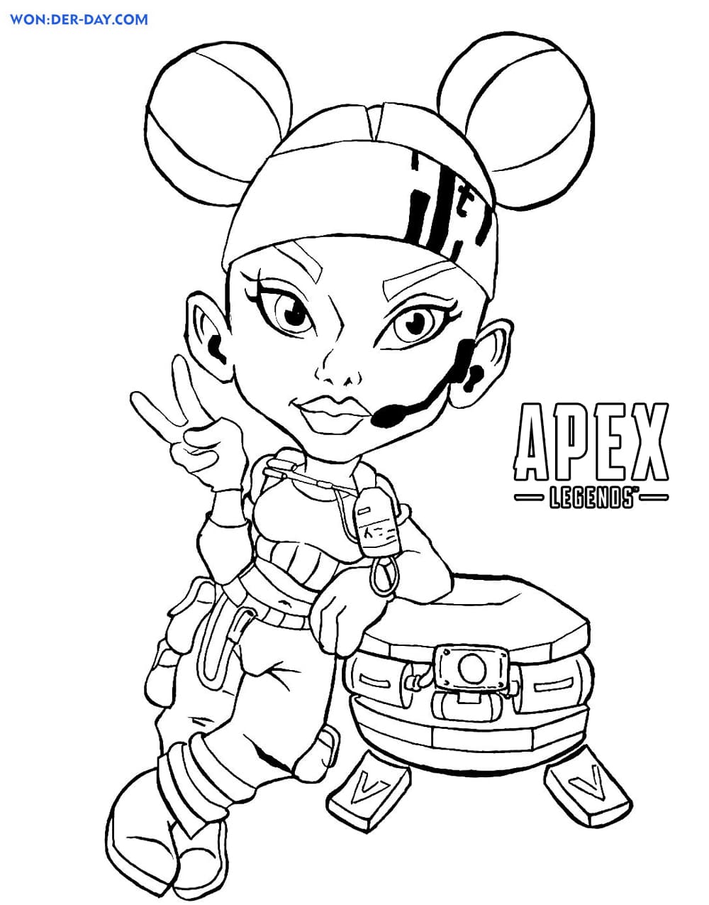 Çocuklar İçin Apex Legends Boyama Sayfaları 