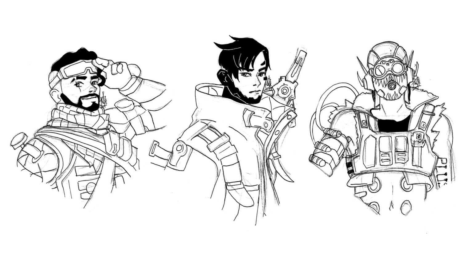 Çocuklar İçin Apex Legends Boyama Sayfaları 