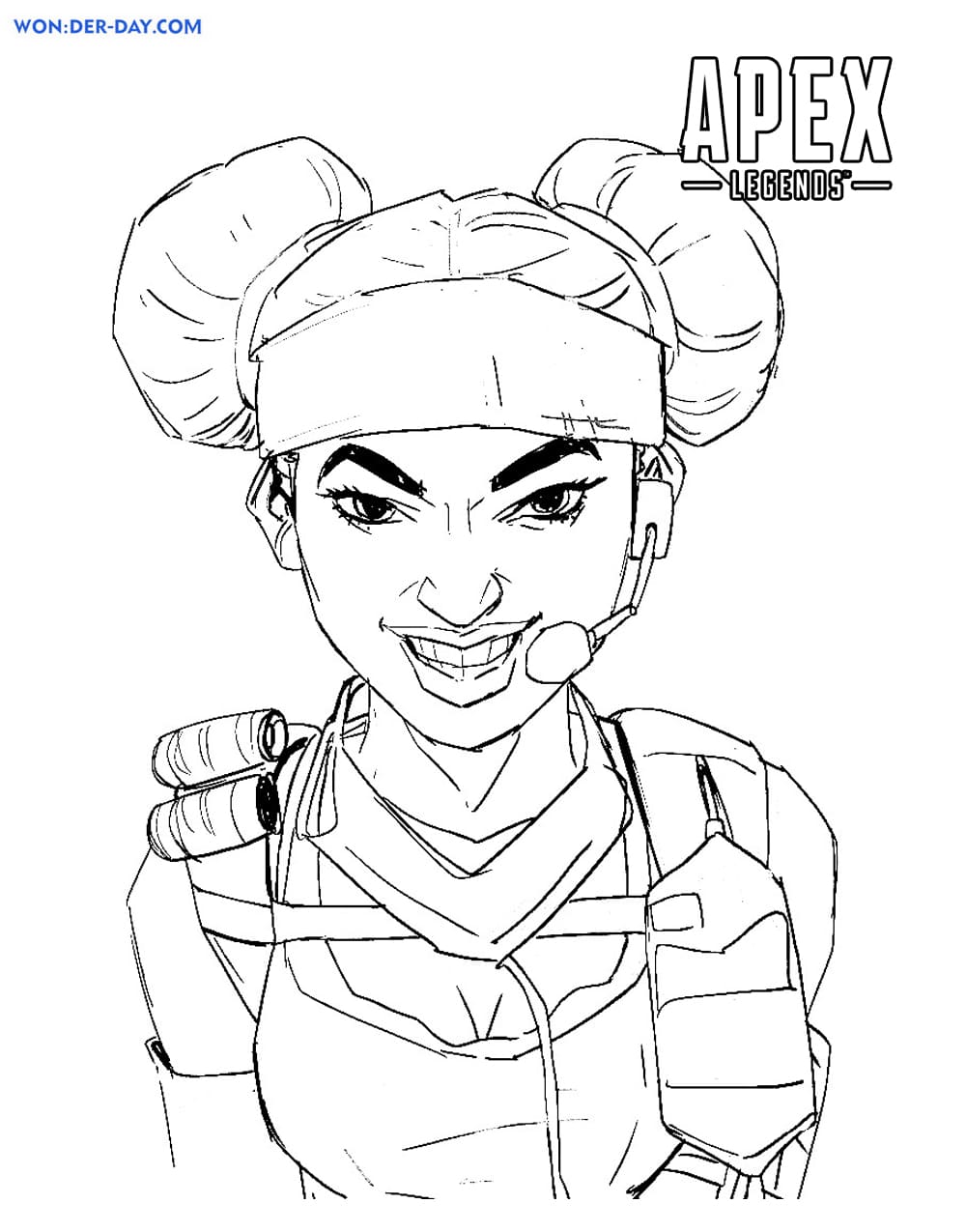 Çocuklar İçin Apex Legends Boyama Sayfaları 