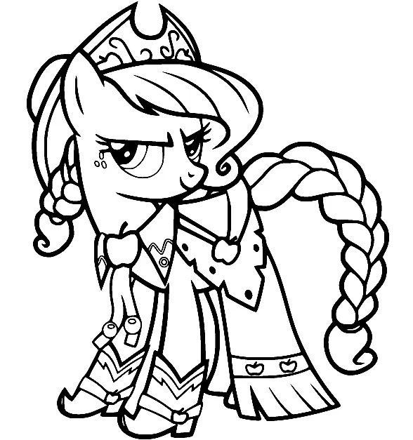 Çocuklar İçin Applejack Boyama Sayfaları 