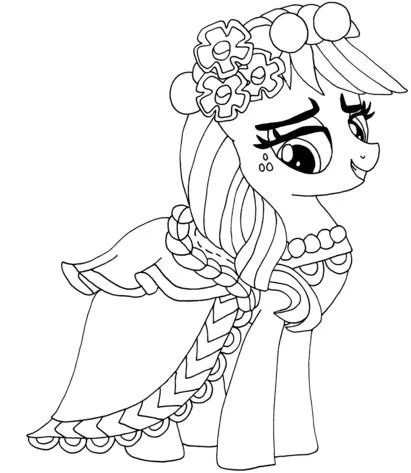 Çocuklar İçin Applejack Boyama Sayfaları 