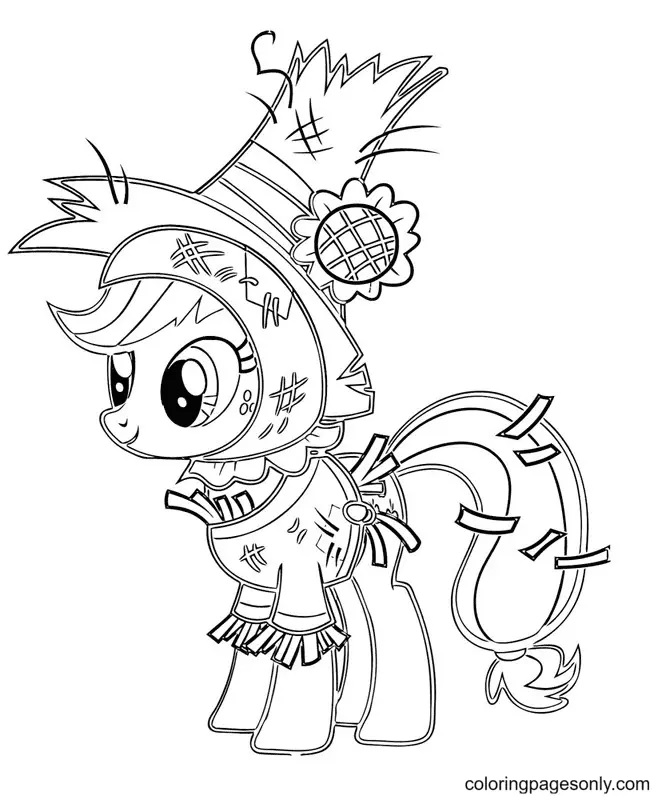 Çocuklar İçin Applejack Boyama Sayfaları 