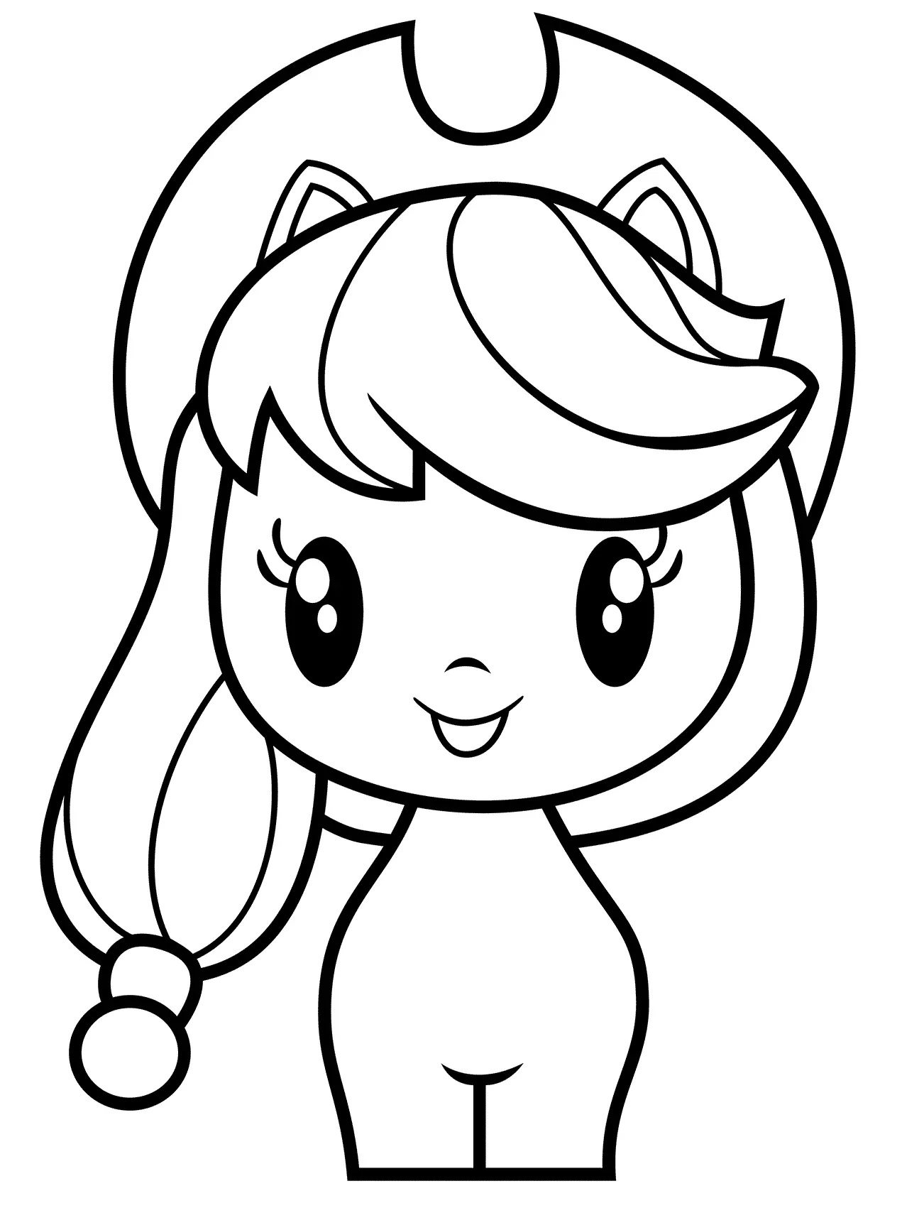 Çocuklar İçin Applejack Boyama Sayfaları 