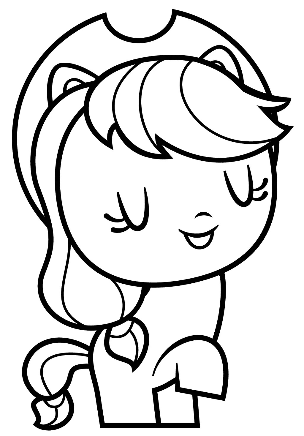 Çocuklar İçin Applejack Boyama Sayfaları 