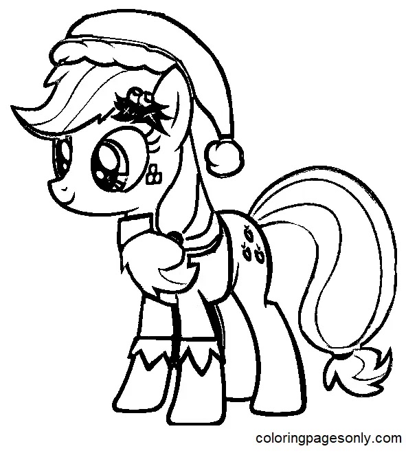 Çocuklar İçin Applejack Boyama Sayfaları 