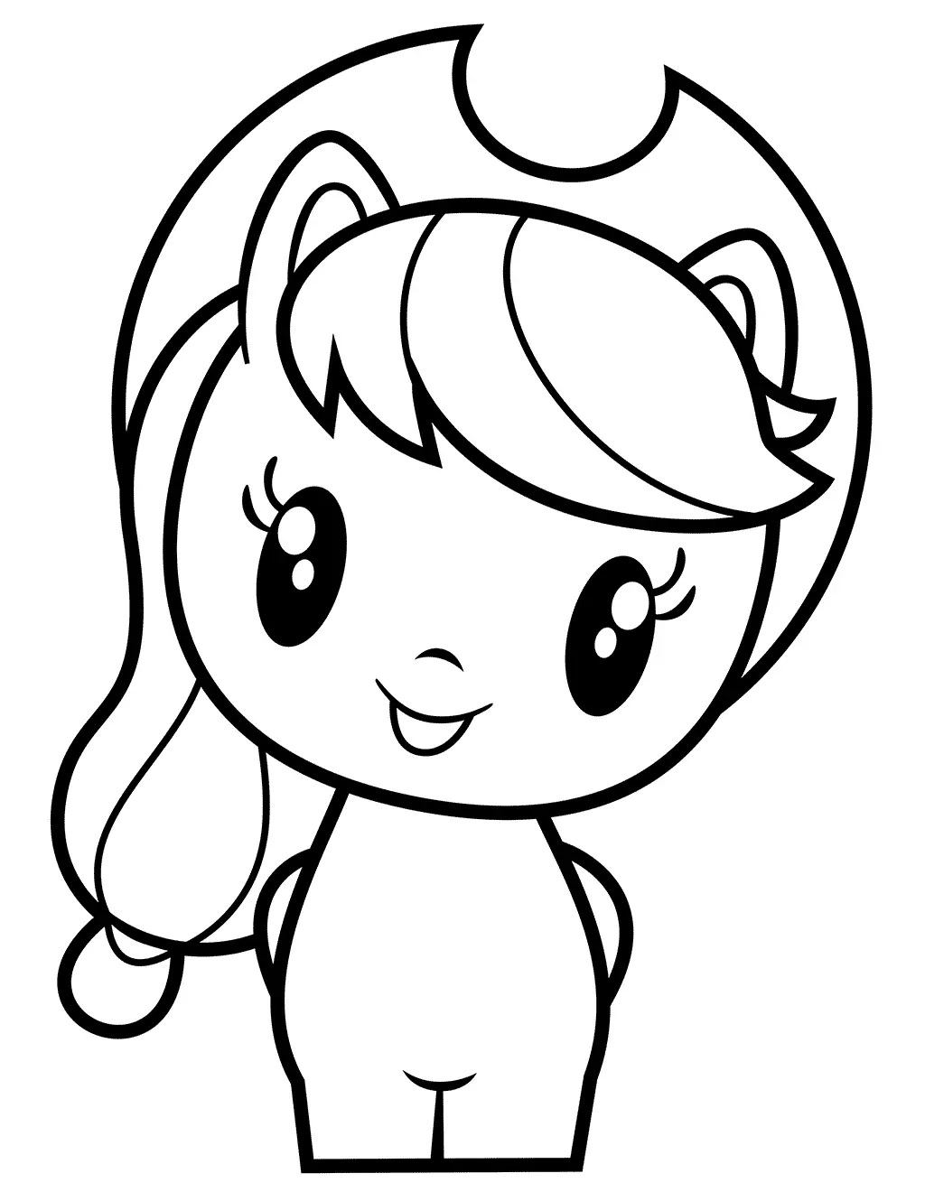 Çocuklar İçin Applejack Boyama Sayfaları 