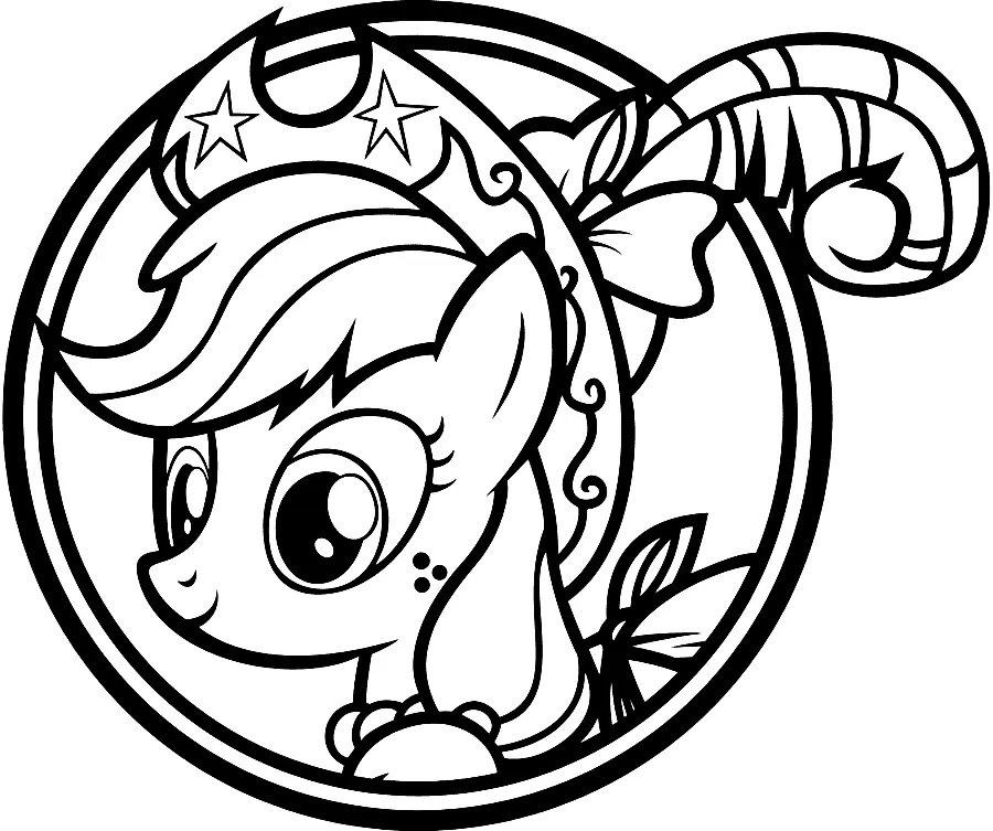 Çocuklar İçin Applejack Boyama Sayfaları 