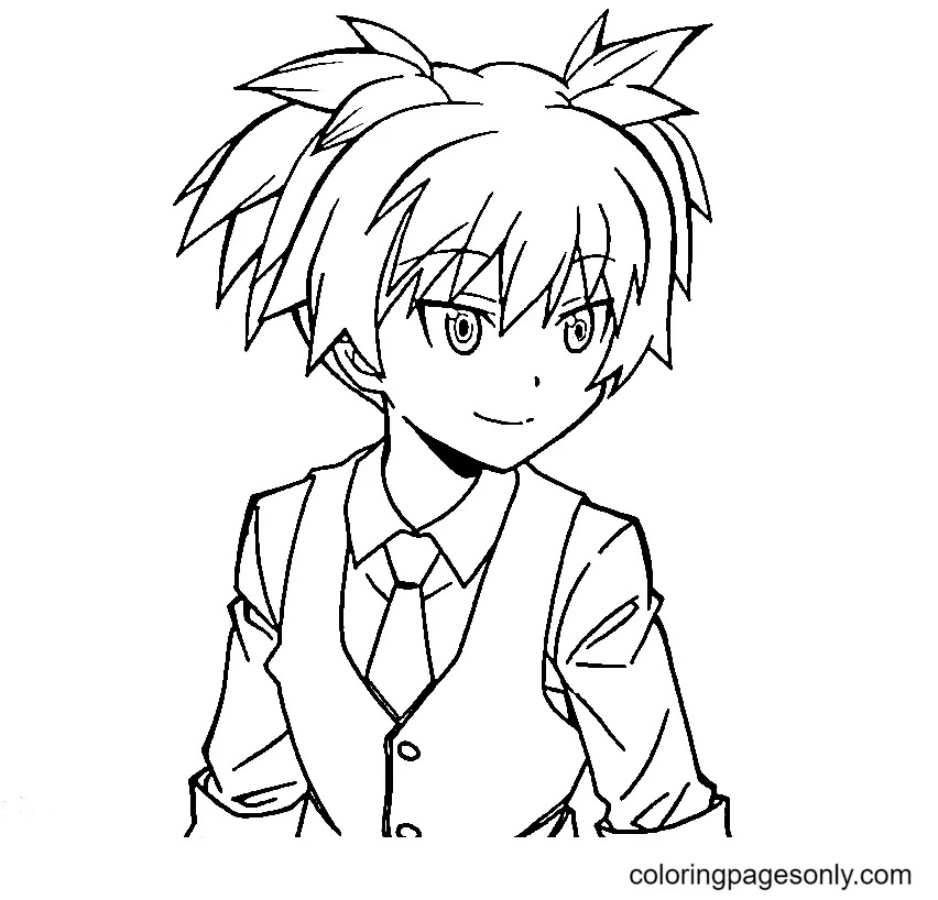 Çocuklar İçin Assassination Classroom Boyama Sayfaları 