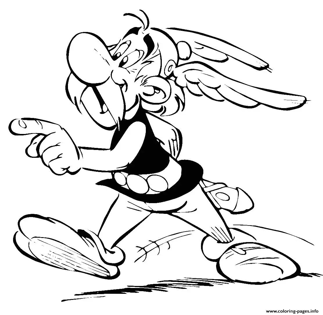 Çocuklar İçin Asterix Boyama Sayfaları 