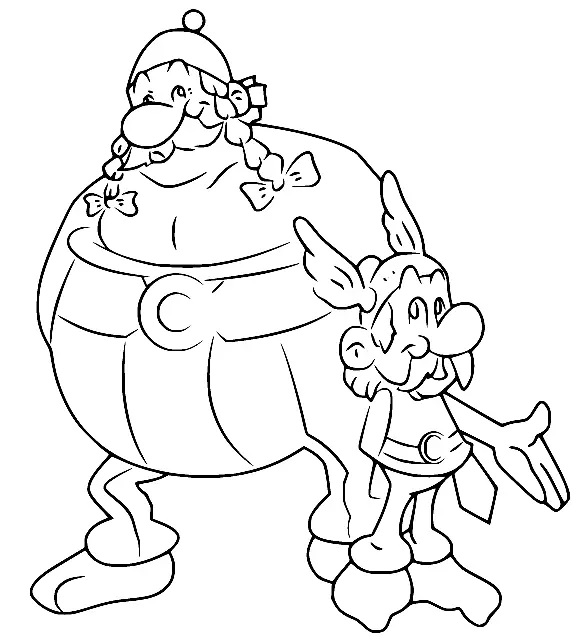 Çocuklar İçin Asterix Boyama Sayfaları 