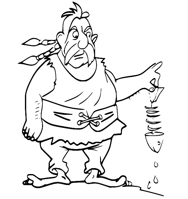 Çocuklar İçin Asterix Boyama Sayfaları 
