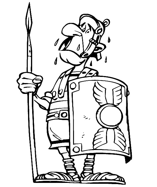 Çocuklar İçin Asterix Boyama Sayfaları 