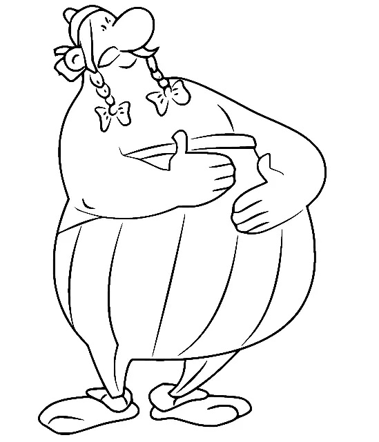 Çocuklar İçin Asterix Boyama Sayfaları 