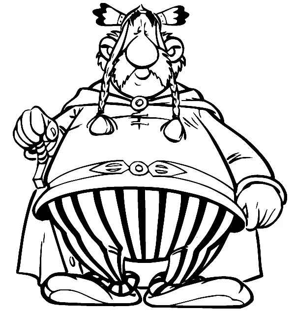 Çocuklar İçin Asterix Boyama Sayfaları 