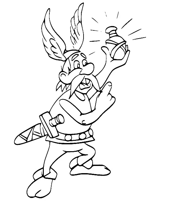 Çocuklar İçin Asterix Boyama Sayfaları 