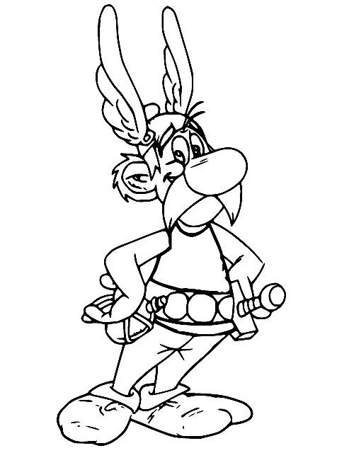 Çocuklar İçin Asterix Boyama Sayfaları 
