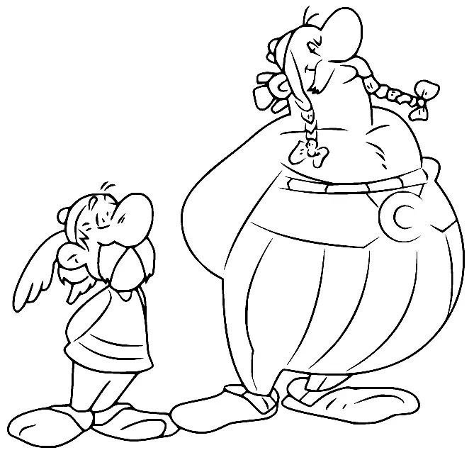 Çocuklar İçin Asterix Boyama Sayfaları 