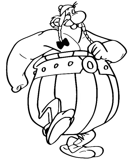 Çocuklar İçin Asterix Boyama Sayfaları 