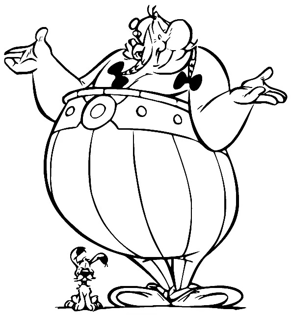 Çocuklar İçin Asterix Boyama Sayfaları 