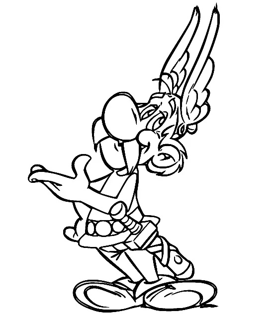 Çocuklar İçin Asterix Boyama Sayfaları 