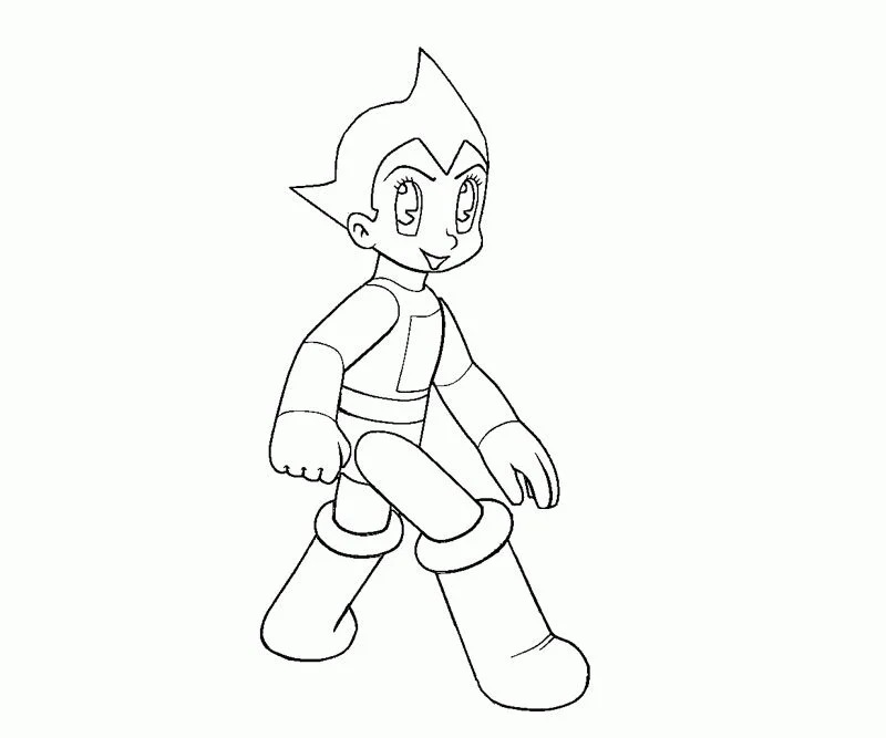 Çocuklar İçin Astroboy Boyama Sayfaları 