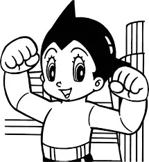 Çocuklar İçin Astroboy Boyama Sayfaları 