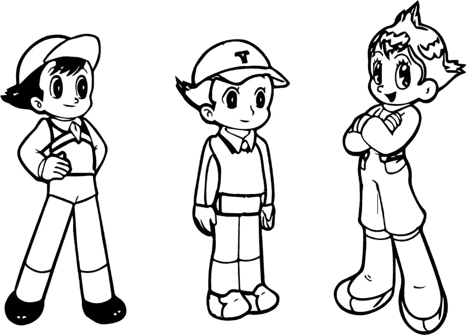 Çocuklar İçin Astroboy Boyama Sayfaları 