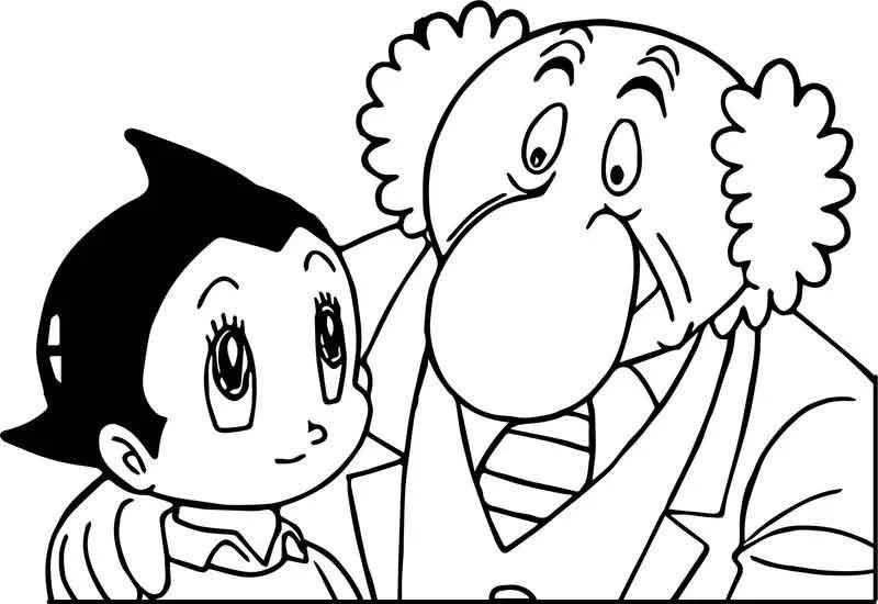 Çocuklar İçin Astroboy Boyama Sayfaları 