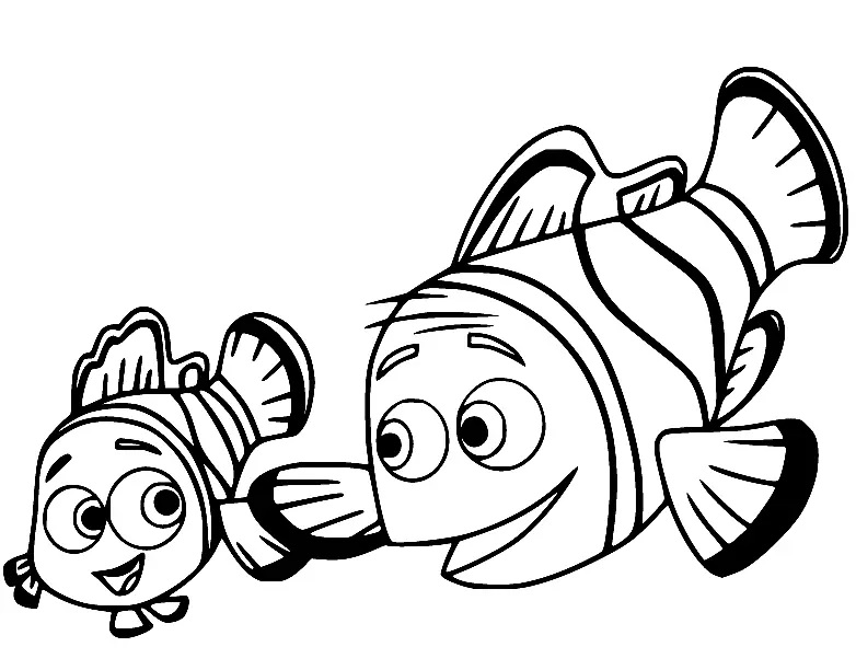 Çocuklar İçin Balık Dory Boyama Sayfaları 