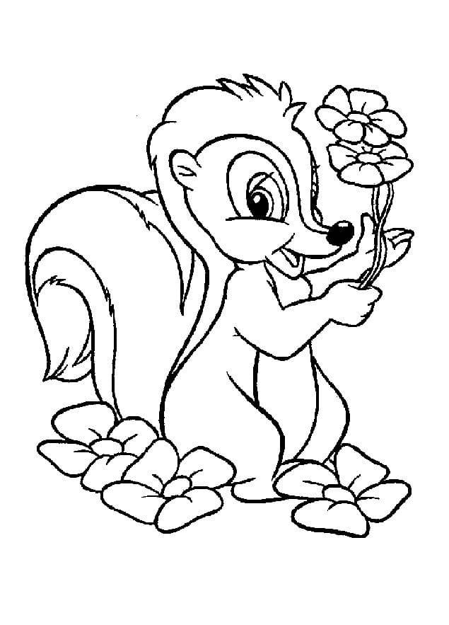 Çocuklar İçin Bambi Boyama Sayfaları 