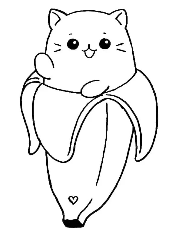 Çocuklar İçin Bananya Boyama Sayfaları 