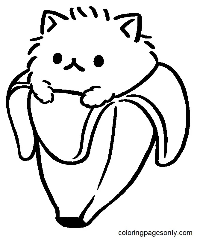 Çocuklar İçin Bananya Boyama Sayfaları 