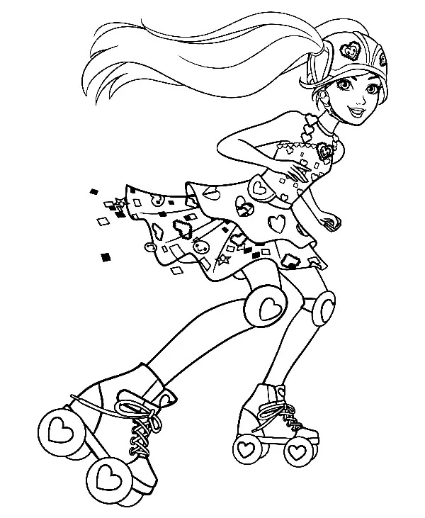 Çocuklar İçin Barbie Boyama Sayfaları 