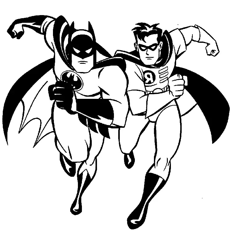 Çocuklar İçin Batman Boyama Sayfaları 