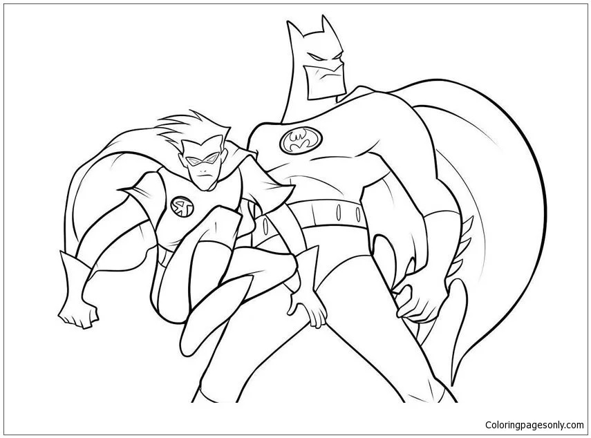 Çocuklar İçin Batman Boyama Sayfaları 